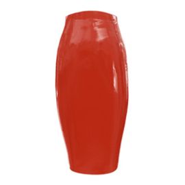 Couture Latex Zip Tight Pencil Skirt Atsuko Kudo at Atsuko Kudo