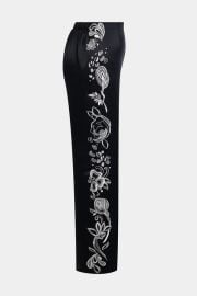 Couture Nouveau Embroidered Silk Pants at Natori