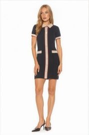 Cove Collared Button Down Contrast Knit at Nordstrom