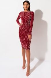 Covered in Pearls Dress by Akira Label at Shop Akira