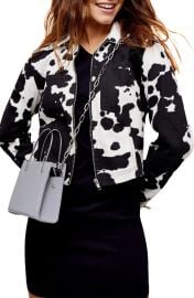 Cow Print Denim Jacket at Nordstrom