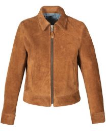 Cow Suede Trucker Jacket at Schott NYC