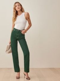 Cowboy High Rise Straight Jeans - Sustainable Denim Reformation at Reformation