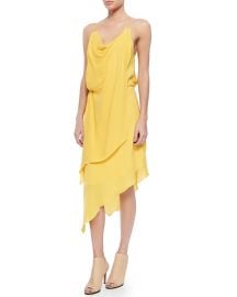 Cowl-Neck Asymmetric Short Dress by Haute Hippie at Neiman Marcus