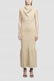 Cowl Neck Military Ribbed Dress at Phillip Lim