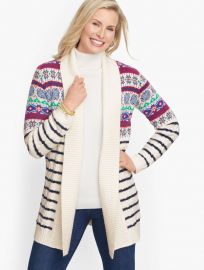 Cozy Cableknit Flyaway Cardigan by Talbots at Talbots