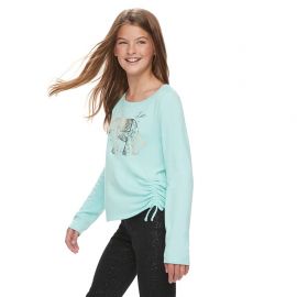 Cozy Cinch Front Printed Top by Mudd at Kohls