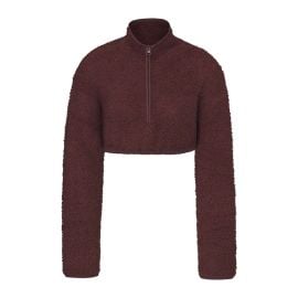 Cozy Knit Cropped Pullover - Garnet at SKIMS