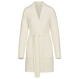 Cozy Knit Short Robe - Bone at SKIMS