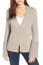 Cozy Ribbed Tie Cardigan by Leith at Nordstrom Rack