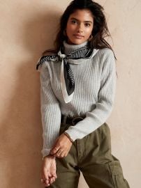 Cozy Ribbed Turtleneck Sweater at Banana Republic