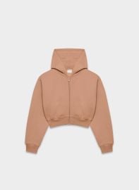Cozy Sweatfleece Perfect Crop Zip Hoodie at Aritzia