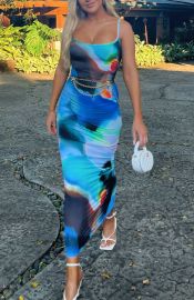 Crave You Maxi Dress Ice Aura 124 White Fox Boutique USA at White Fox Boutique