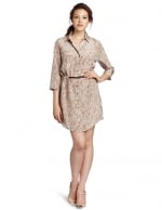 Cream printed shirt dress at Amazon at Amazon