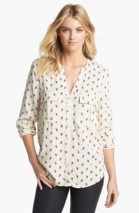 Cream printed utility shirt at Nordstrom