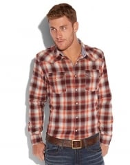 WornOnTV: Sam’s orange plaid shirt with sawtooth pockets on ...