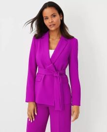 Crepe Belted Blazer at Ann Taylor