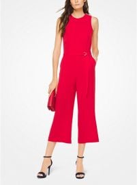 Crepe Belted Jumpsuit at Michael Kors