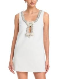 Crepe Bow Mini Dress - Exclusive at Bloomingdales