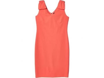 Crepe Bow-Shoulder Sheath Dress by Tahari ASL at Zappos