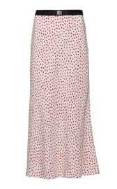 Crepe De Chine Cuori Midi Skirt By Miu Miu at Moda Operandi