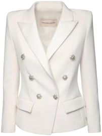 Crepe Double-Breasted Blazer by Alexandre Vauthier at Luisaviaroma