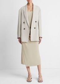 Crepe Double-Breasted Blazer in Products Women at Vince