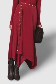 Crepe Hanky Hem Eyelet Maxi Skirt at Nordstrom