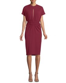 Crepe Jersey Cinched-Waist Dress at Bergdorf Goodman