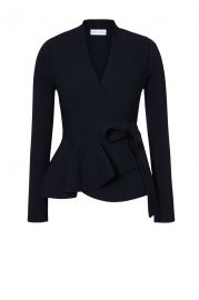 Crepe Knit Wrap Jacket at Scanlan Theodore