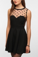 Crepe Mesh Dot Dress by Coincidence and Chance at Urban Outfitters