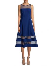 Crepe Mesh Dress by Aidan Aidan Mattox at Lord & Taylor