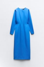 Crepe Midi Dress at Zara