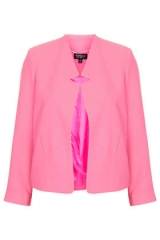 Crepe Notch Neck Jacket at Topshop