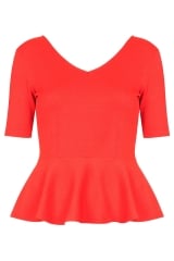 Crepe Peplum Top at Topshop