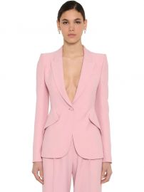 Crepe Single Breasted Blazer at Luisaviaroma