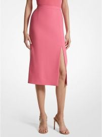 Crepe Slit Pencil Skirt Michael Kors at Michael Kors