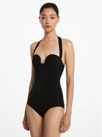 Crepe Sweetheart Swimsuit Michael Kors US at Michael Kors