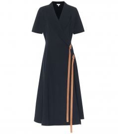 Crepe wrap dress at Mytheresa