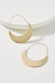 Crescent Hoop Earrings at Anthropologie