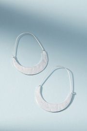 Crescent Hoops by Anthropologie  at Anthropologie