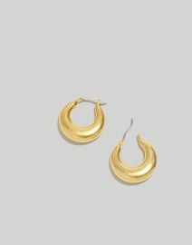 Crescent Medium Hoop Earrings at Madewell