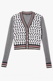 Crescent Print Cardigan at Derek Lam