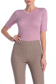 Crew Neck Short Sleeve Sweater by Frame at Nordstrom Rack