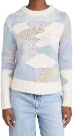 Crewneck Printed Sweater by Rebecca Taylor at Amazon