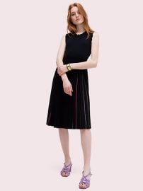 Crewneck Sleeveless Pleated Sweater Dress at Kate Spade