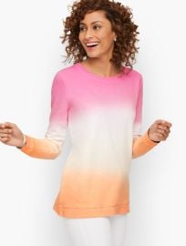 Crewneck Sweatshirt - Dip Dye at Talbots