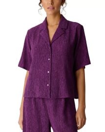 Crinkled Button Front Shirt at Bloomingdales