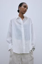 Crinkled Cotton Shirt at H&M