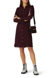 Crinkled Plaid Shirtdress by Thakoon Collective Rent the Runway at Rent the Runway